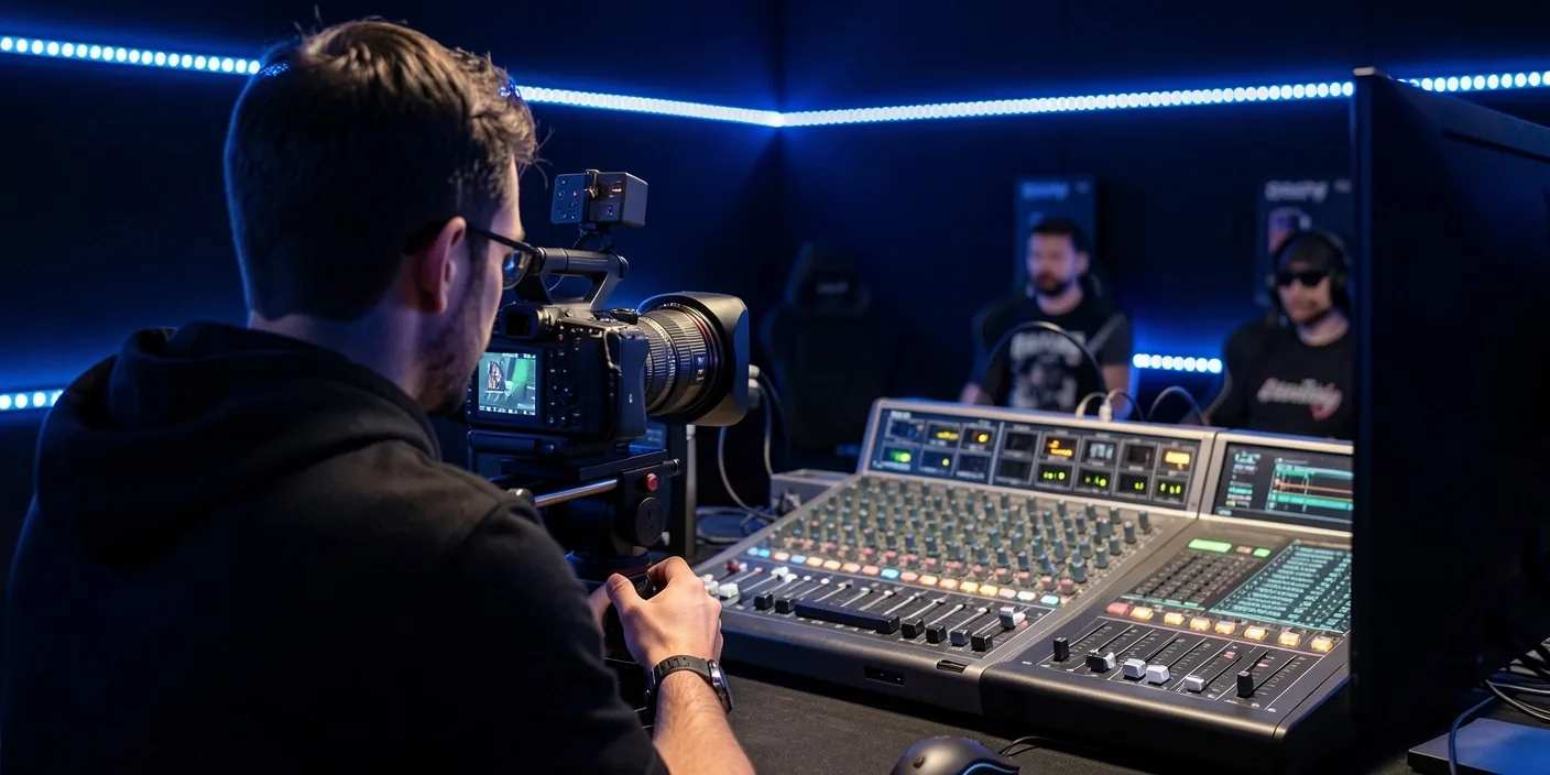Equipo de producción de streaming en Renvador